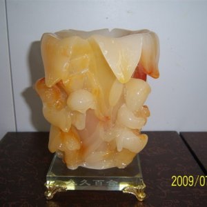水晶筆筒